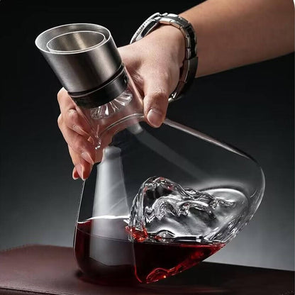 Zentrivo Crystal Glass Wine Decanter Aerator Carafe
