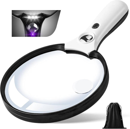 Zentrivo Large Magnifying Glass with Light