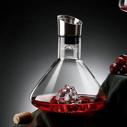 Zentrivo Crystal Glass Wine Decanter Aerator Carafe