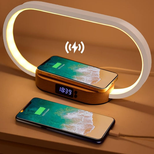 Zentrivo Alarm Clock with Wireless Charging and Night Light