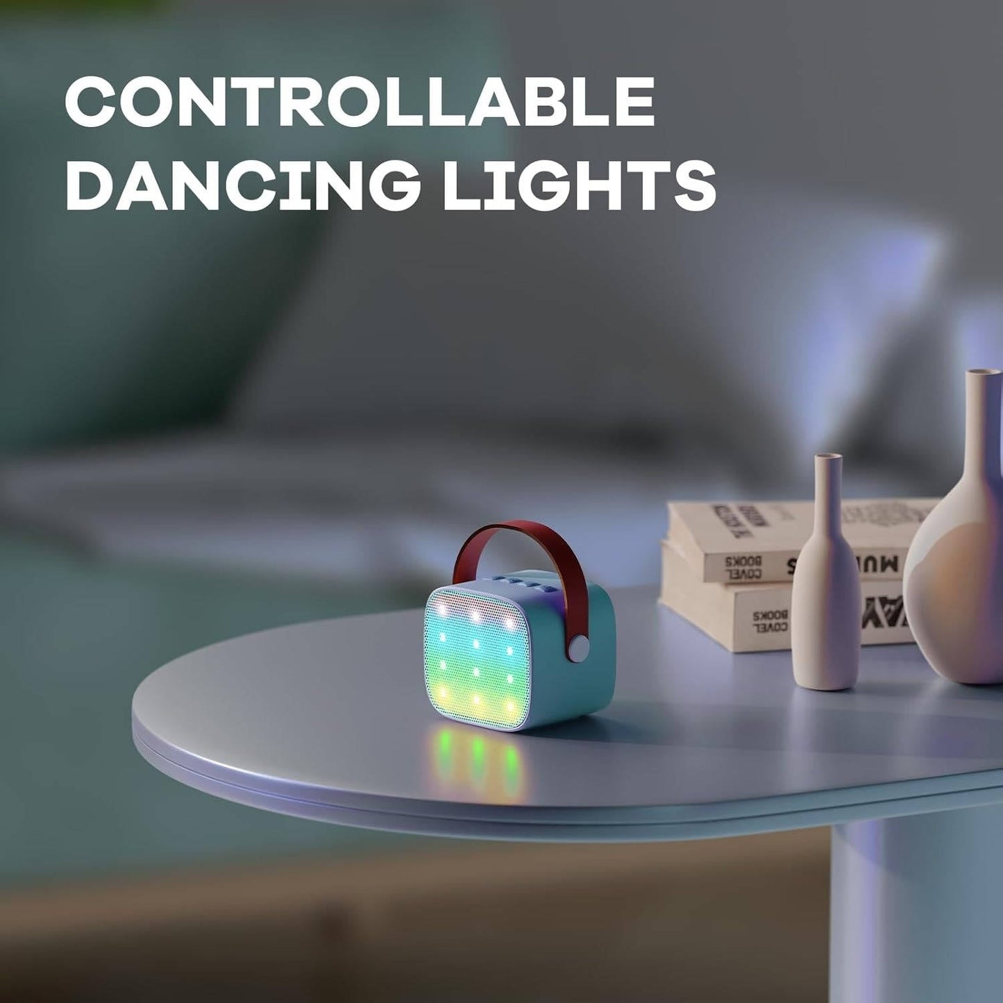 Zentrivo Mini Karaoke Machine with 2 Wireless Microphones