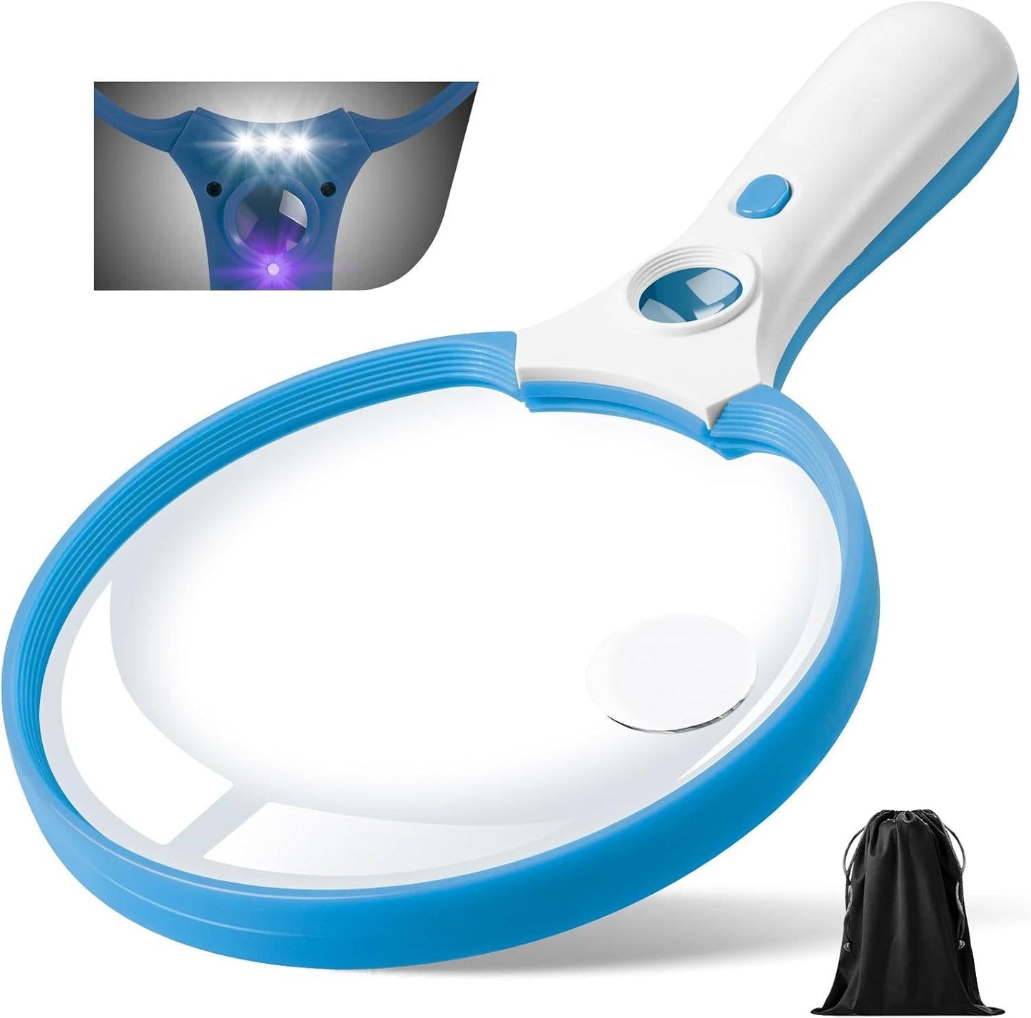 Zentrivo Large Magnifying Glass with Light
