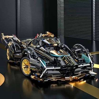Zentrivo 1690 Piece V12 Model Car Building Block Set
