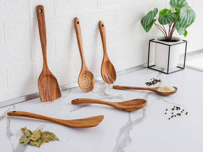 Zentrivo 6pcs Wooden Utensils Set
