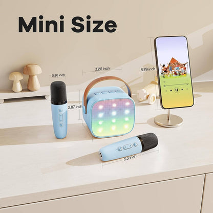 Zentrivo Mini Karaoke Machine with 2 Wireless Microphones
