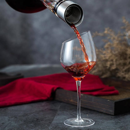 Zentrivo Crystal Glass Wine Decanter Aerator Carafe