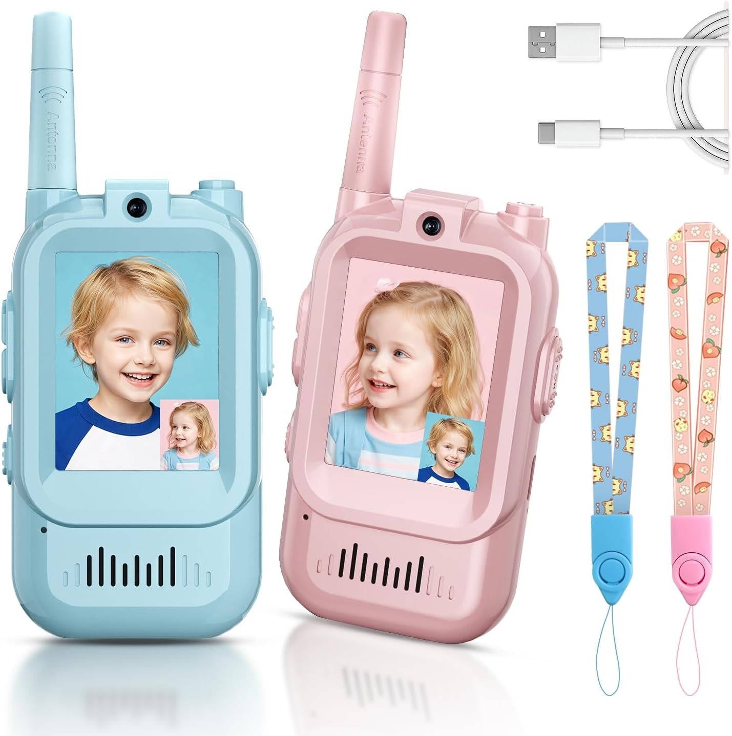 Zentrivo Kids Walkie Talkies Video Voice & Chat 2 Set