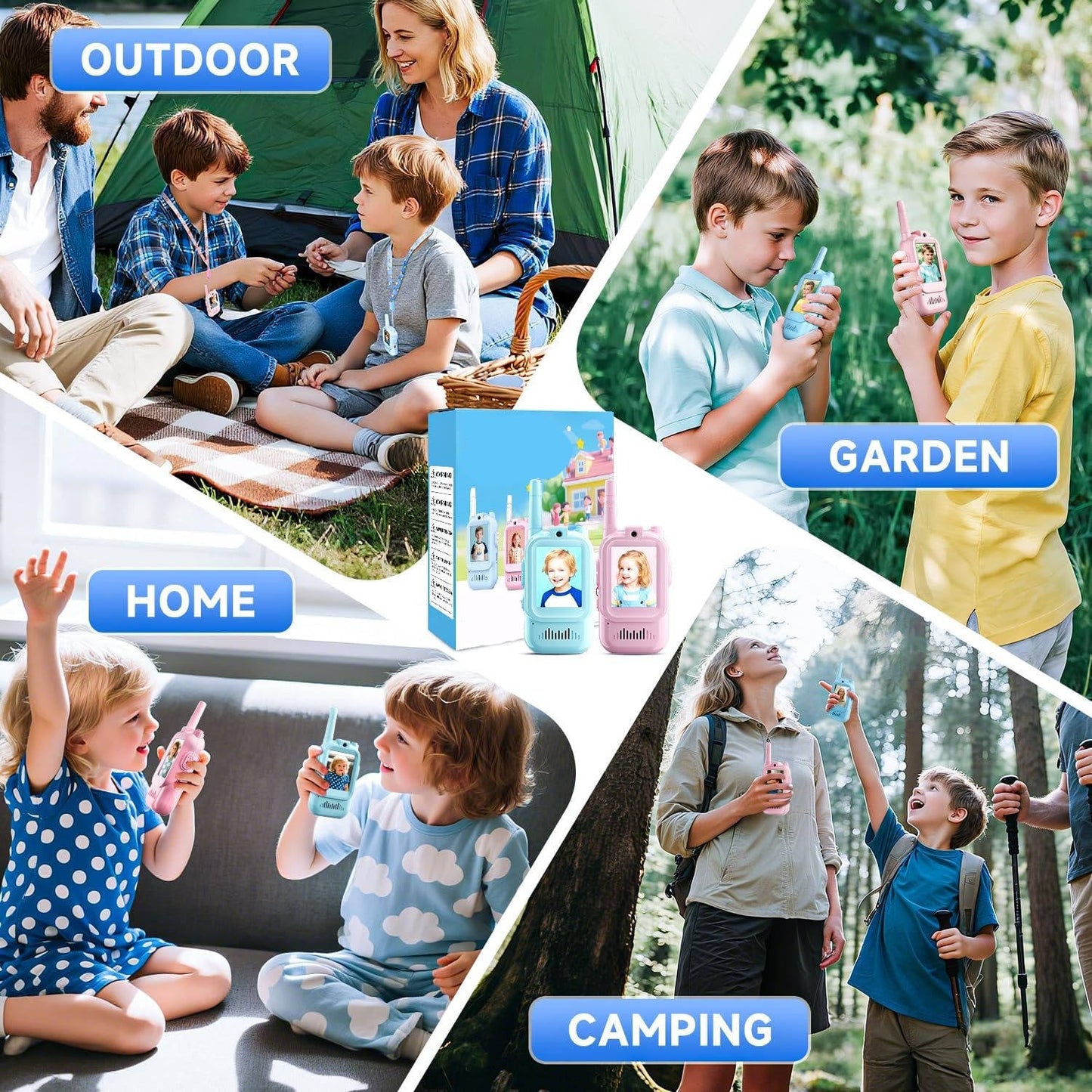 Zentrivo Kids Walkie Talkies Video Voice & Chat 2 Set