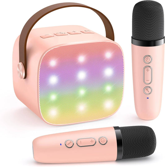 Zentrivo Mini Karaoke Machine with 2 Wireless Microphones