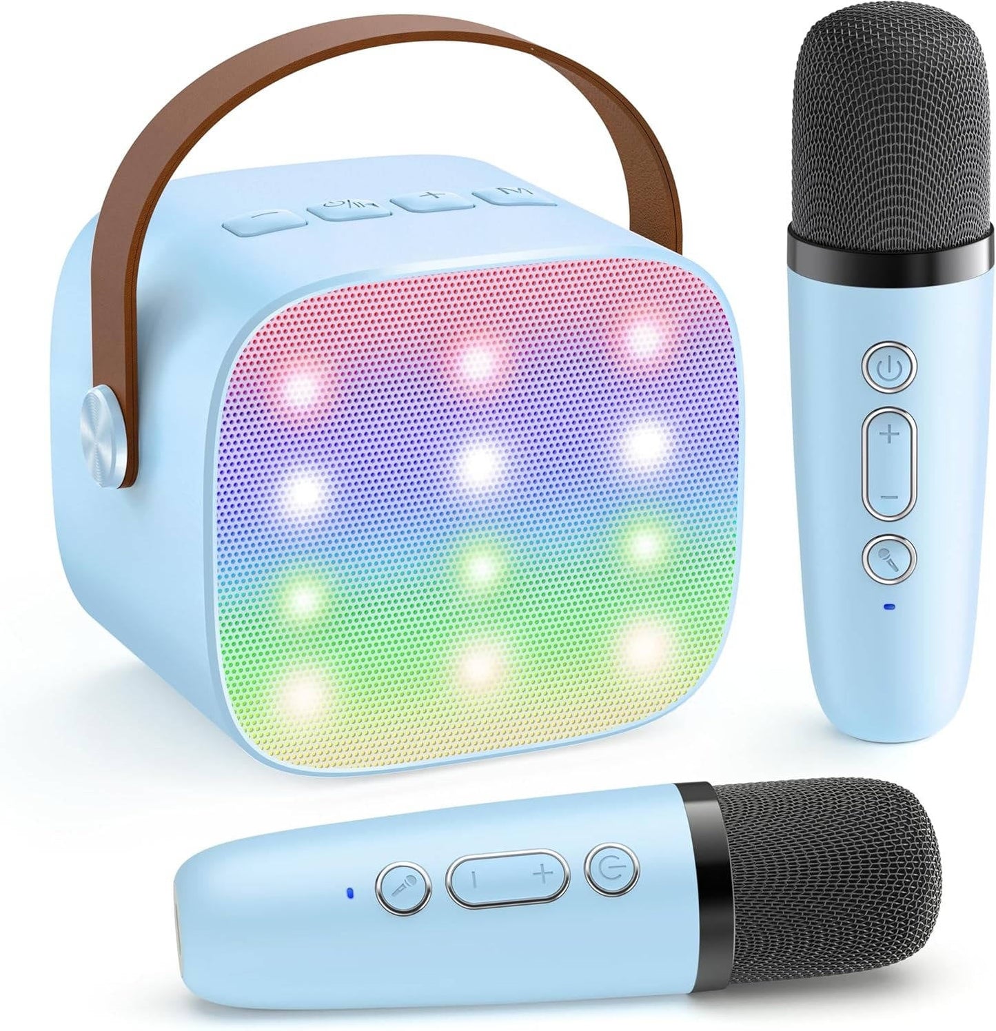 Zentrivo Mini Karaoke Machine with 2 Wireless Microphones