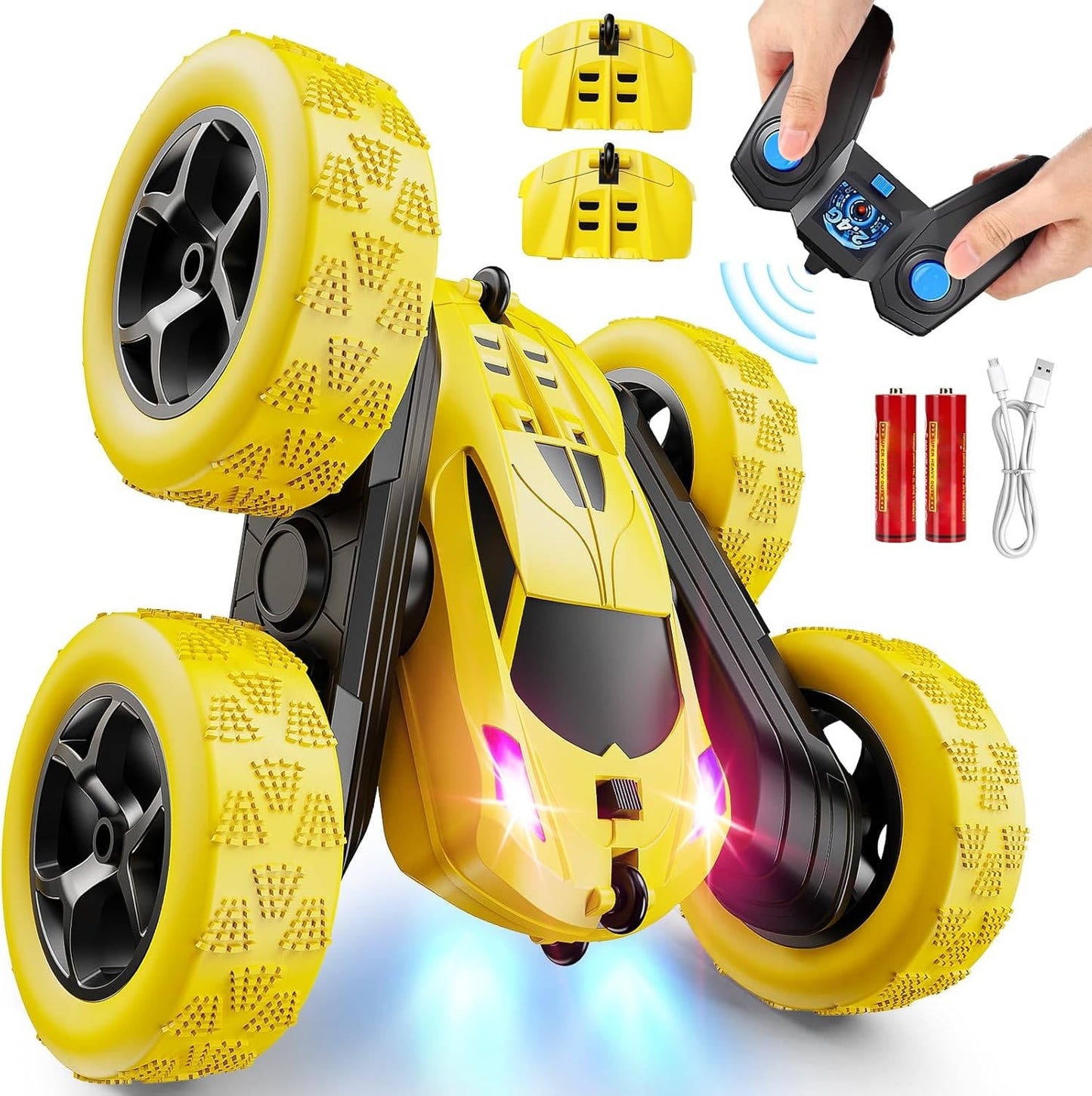 Zentrivo RC Cars Toys for Kids Ages 6 to 12 with LED