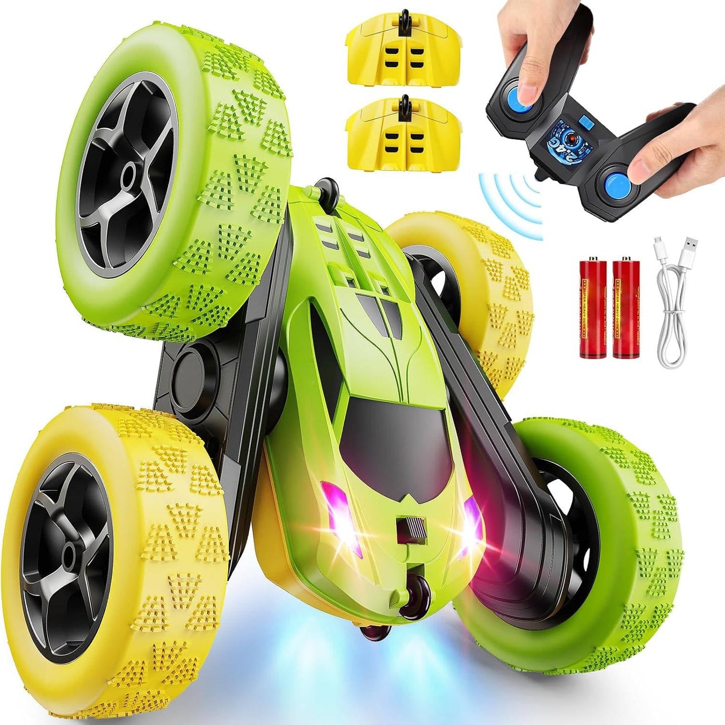 Zentrivo RC Cars Toys for Kids Ages 6 to 12 with LED
