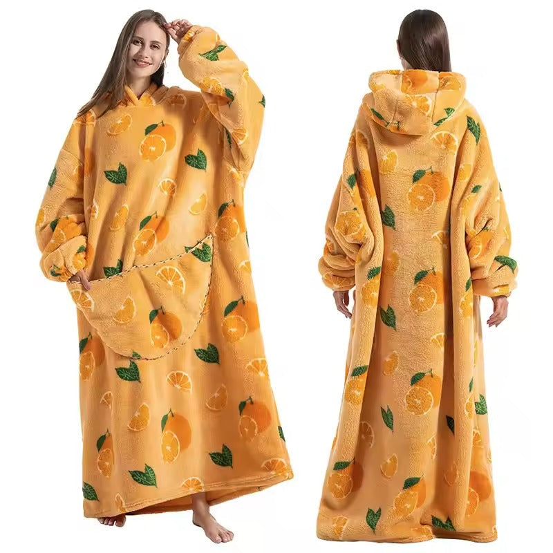 Zentrivo Long Wearable Blanket Hoodie