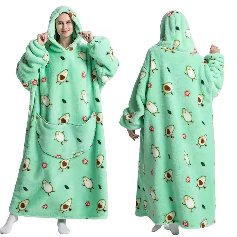 Zentrivo Long Wearable Blanket Hoodie