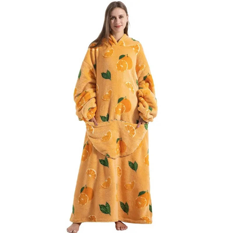 Zentrivo Long Wearable Blanket Hoodie