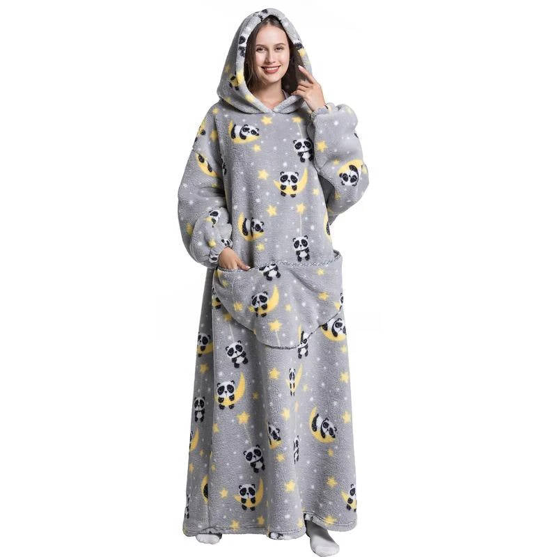 Zentrivo Long Wearable Blanket Hoodie