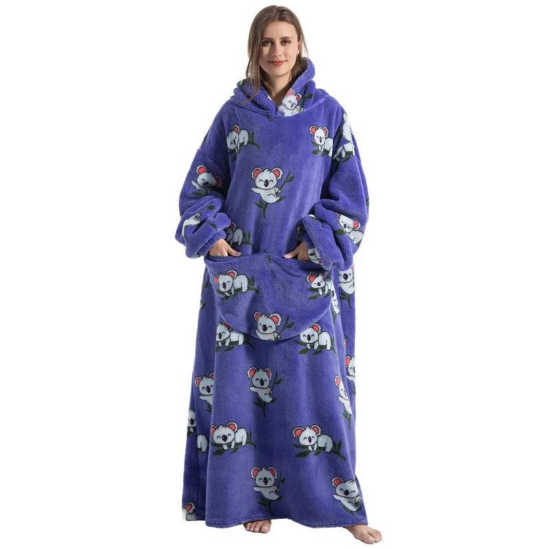 Zentrivo Long Wearable Blanket Hoodie