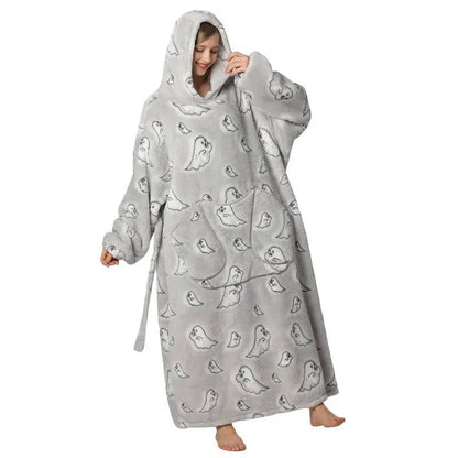 Zentrivo Long Wearable Blanket Hoodie