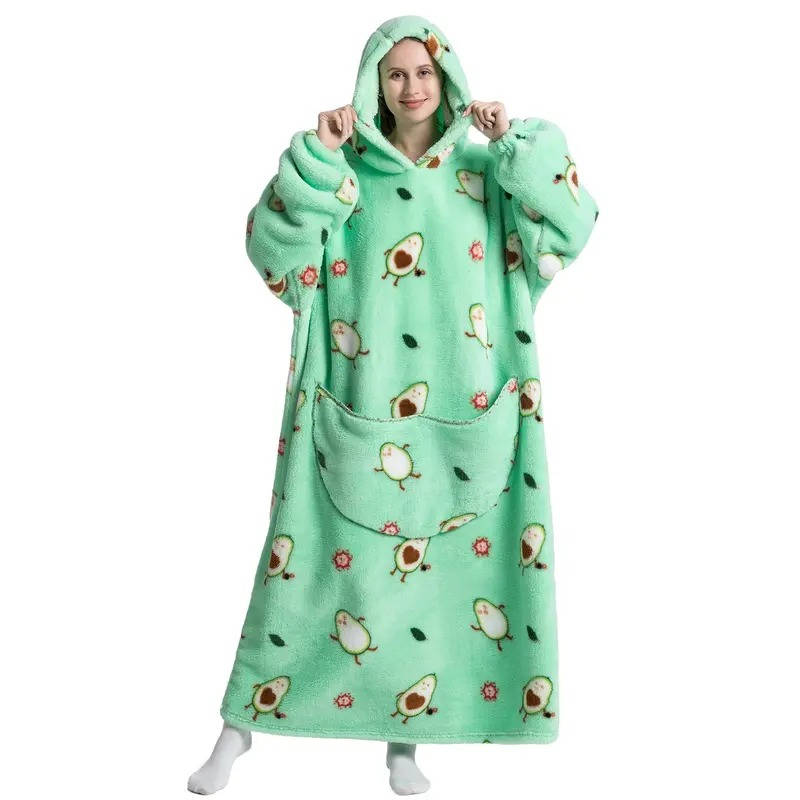Zentrivo Long Wearable Blanket Hoodie