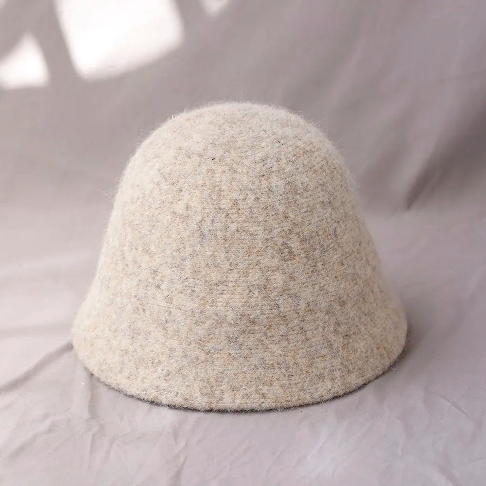 Zentrivo Women's Winter Wool Bucket Hat