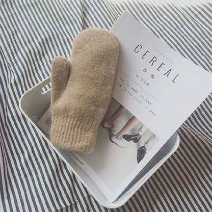 Zentrivo Cashmere Knit Mittens Winter for Women