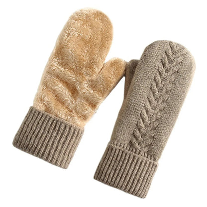 Zentrivo Double Layer Fleece Lined Winter Mittens