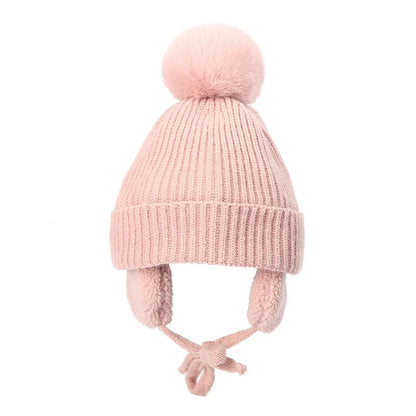 Zentrivo Kids Knit Beanie Winter Hat with Earflaps