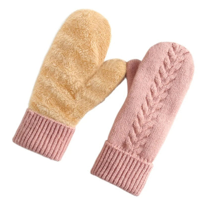 Zentrivo Double Layer Fleece Lined Winter Mittens