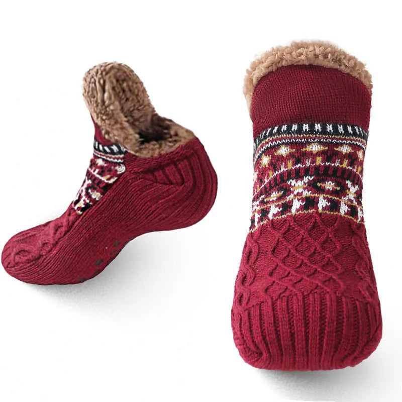Zentrivo Snow Pattern Warm Socks for Winter