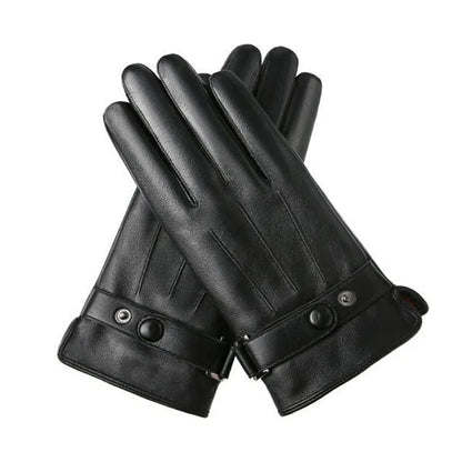 Zentrivo Touch Screen Men's Leather Gloves for Winter