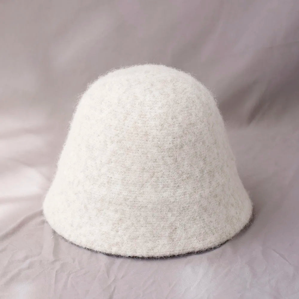 Zentrivo Women's Winter Wool Bucket Hat