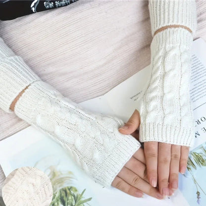 Zentrivo Knit Womens Winter Fingerless Gloves