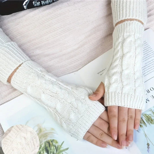 Zentrivo Knit Womens Winter Fingerless Gloves
