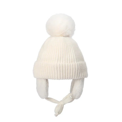 Zentrivo Kids Knit Beanie Winter Hat with Earflaps