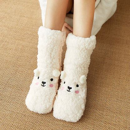 Zentrivo Kawaii Bear Fleece Warm Socks